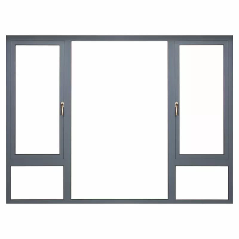 Nicht isoliertes Flügelfenster aus Aluminiumlegierung